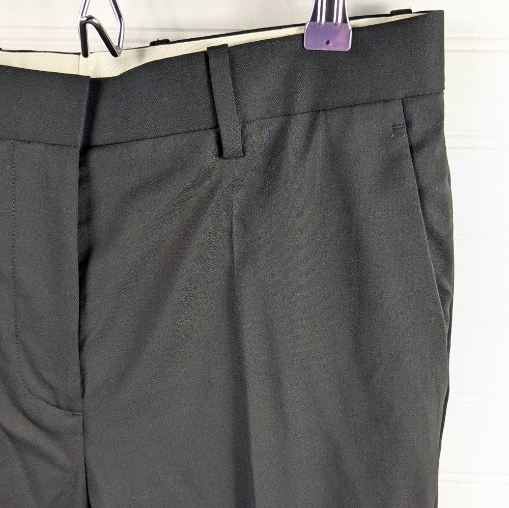 Helmut Lang Classic SKINNY leg High Waisted Cropped Black Pant 4 - Picture 5 of 15